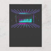 Carte Postale Synthétiseur 80s Synthétiseur Clavier Synthétiseur (Devant)
