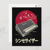 Carte Postale Synthétiseur Clavier analogique Modulaire Japonais (Devant / Derrière)