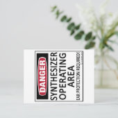 Carte Postale Synthétiseur de zone d'exploitation (Debout devant)