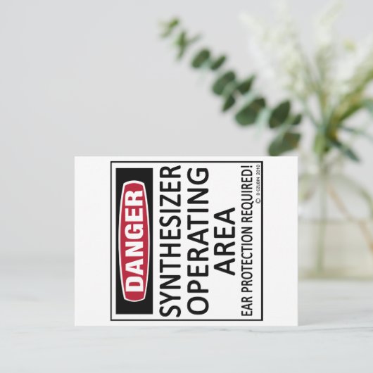 Carte Postale Synthétiseur de zone d'exploitation (Debout devant)