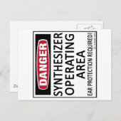 Carte Postale Synthétiseur de zone d'exploitation (Devant / Derrière)