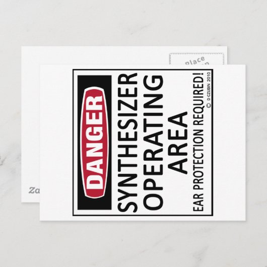 Carte Postale Synthétiseur de zone d'exploitation (Devant / Derrière)