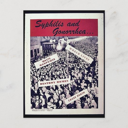 Carte Postale Syphilis Et Gonorrhée (Devant)