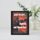 Carte Postale Syphilis Et Gonorrhée (Debout devant)