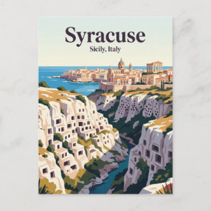 Carte Postale Syracuse et la nécropole rupestre de Pantalica