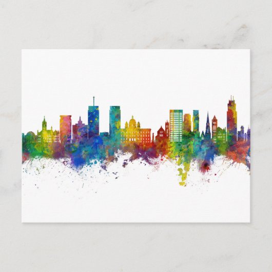Carte Postale Syracuse New York Skyline (Devant)