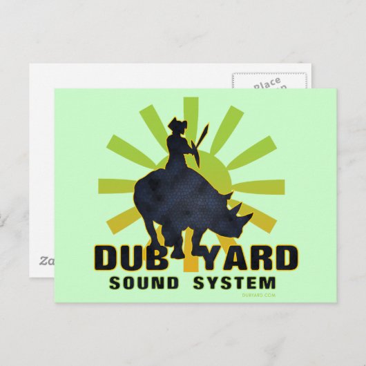Carte Postale Système audio Dub Yard (Devant / Derrière)