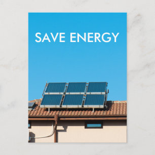Carte Postale Système de cellules solaires