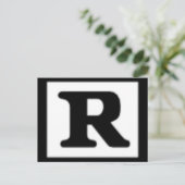 Carte Postale Système de notation R (Debout devant)