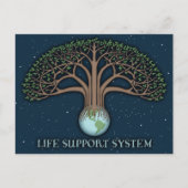 Carte Postale Système de support de la vie (Devant)