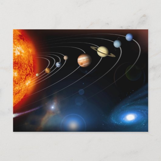 Carte Postale "Système solaire" (Devant)