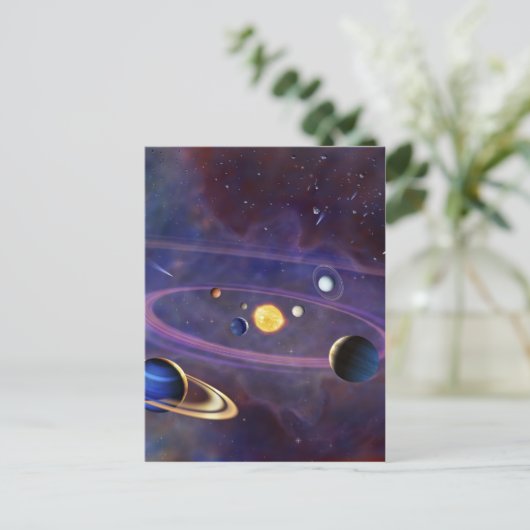 Carte Postale Système solaire (Debout devant)