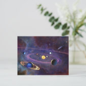 Carte Postale Système solaire (Debout devant)