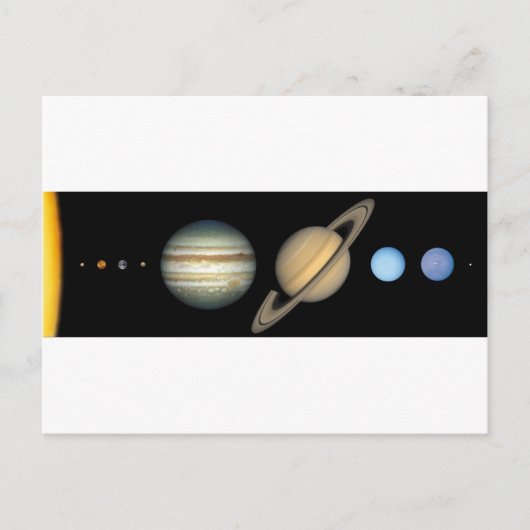 Carte Postale Système solaire (Devant)