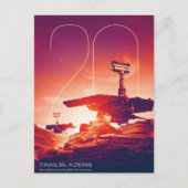 Carte Postale Système solaire, 20 ans d'esprit et d'opportunité (Devant)