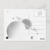 Carte postale système solaire briefkaart (Achterkant)