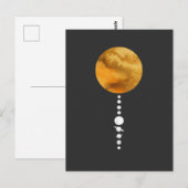 Carte Postale Système solaire minimal (Devant / Derrière)