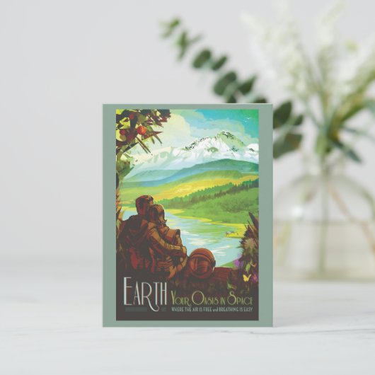 Carte Postale Système solaire spatial planétaire (Debout devant)