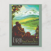 Carte Postale Système solaire spatial planétaire (Devant)