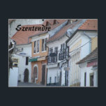 Carte Postale Szentendre<br><div class="desc">Szentendre est une petite ville pittoresque sur la rive ouest du Danube. Il est à 20 km au nord de Budapest. Szentendre faisait partie du système de défense de l'Empire romain au 2ème siècle. Il s'appelait Ulcisia Castra (Château de Wolf). L'établissement romain fut par la suite abandonné. Au Moyen Âge,...</div>