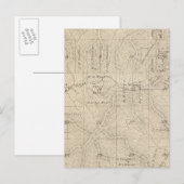 Carte Postale T15S R27E Tulare Comté Plan de section (Devant / Derrière)