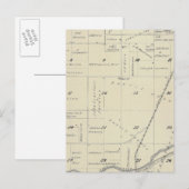 Carte Postale T22S R27E Tulare Comté Plan de section (Devant / Derrière)