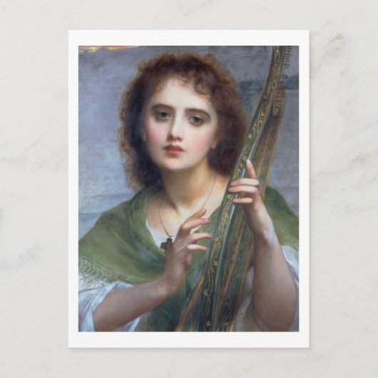 Carte Postale T31601 A Lady with Lyre (panneau) (Devant)