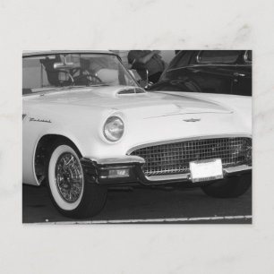 Carte Postale T-bird blanc classique