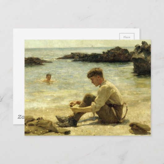 Carte Postale T. E. Lawrence comme cadet (Devant / Derrière)