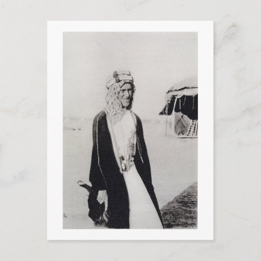 Carte Postale T. E. Lawrence en tenue arabe (photo : (Devant)