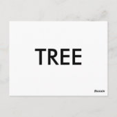 Carte Postale "T" est pour Arbre Alphabet Flashcard (Dos)