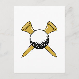 Carte Postale T et balle croisées