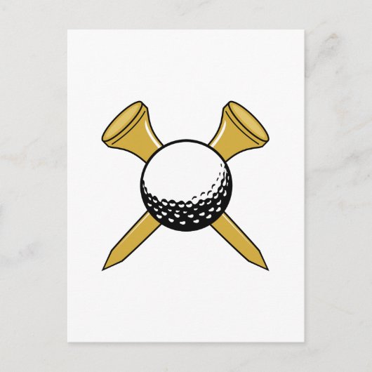 Carte Postale T et balle croisées (Devant)