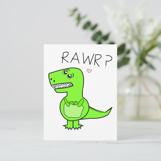 Carte postale T-Rex (Debout devant)