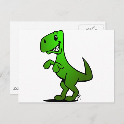 Carte Postale T-Rex (Devant / Derrière)