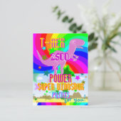Carte Postale T-Rex 2500 Power Super Points Dinosaur pour vous! (Debout devant)