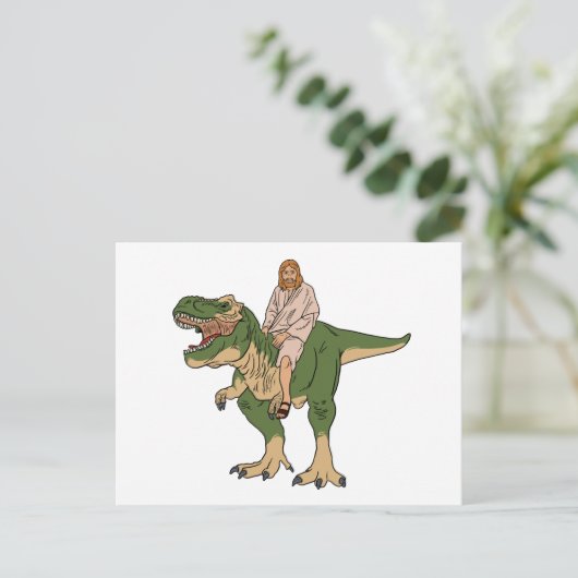 Carte Postale T-Rex de Jésus (Debout devant)