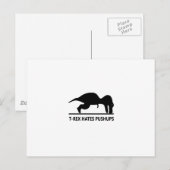 Carte Postale t-rex déteste pushups.ai (Devant / Derrière)