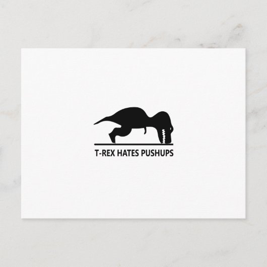 Carte Postale t-rex déteste pushups.ai (Devant)