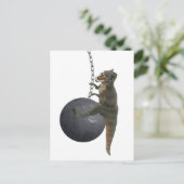 Carte Postale T-Rex Dinosaure Balle d'épave (Debout devant)