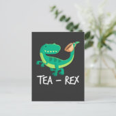 Carte Postale T Rex Dinosaure Drôle T-Rex Mignon Dino (Debout devant)