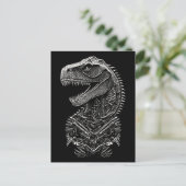 Carte Postale T-Rex Dinosaure gothique (Debout devant)