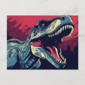 Carte Postale T-Rex dinosaure reptile (Devant)