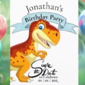 Carte Postale T Rex en or, Joyeux Anniversaire Garçon