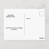 Carte Postale T-rex et l'éléphant magique tour de nouvelles anné (Dos)