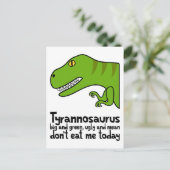 Carte Postale T-Rex Haiku (Debout devant)