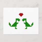 Carte Postale T-Rex in Love (Tangramosaurus Rex) (Devant)