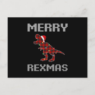 Carte Postale t rex merry rexmas vend