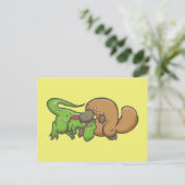 Carte Postale T-rex vs Platypus (Debout devant)