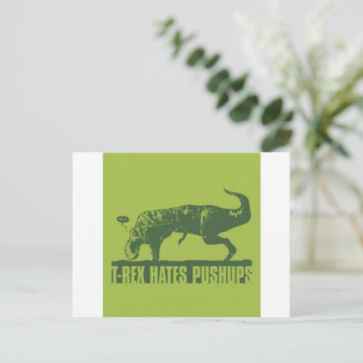 Carte Postale T-rexHatesPoussées (Debout devant)
